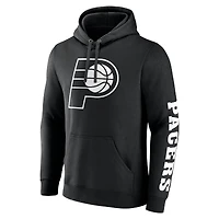 Men's Fanatics  Black Indiana Pacers Put Me Coach Fleece Pullover Hoodie