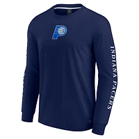 T-shirt à manches longues Fanatics pour homme, bleu marine