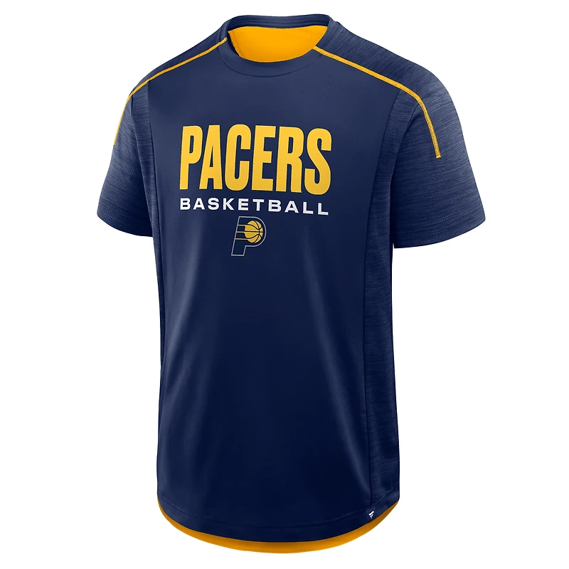 Men's Fanatics Navy Indiana Pacers Inbound Pass Play Practice T-Shirt