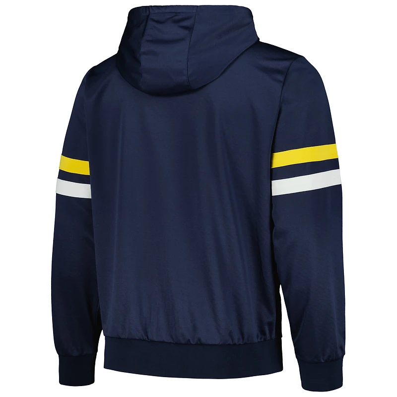 Veste à capuche entièrement zippée G-III Sports by Carl Banks pour hommes, bleu marine, Indiana Pacers Contender