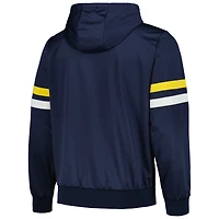 Veste à capuche entièrement zippée G-III Sports by Carl Banks pour hommes, bleu marine, Indiana Pacers Contender