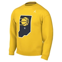 Sweat-shirt Jordan Brand Gold Indiana Pacers Statement Edition pour homme
