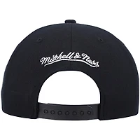 Casquette snapback Mitchell & Ness Hardwood Classics Script 2.0 noire pour homme, Indiana Pacers