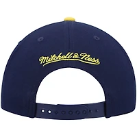 Men's Mitchell & Ness Navy/Gold Indiana Pacers Hardwood Classics Team Two-Tone 2.0 Snapback Hat