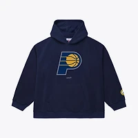 Sweat à capuche basique en polaire Mitchell & Ness bleu marine Indiana Pacers pour homme
