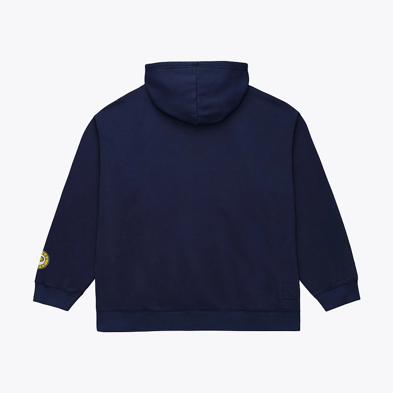 Sweat à capuche basique en polaire Mitchell & Ness bleu marine Indiana Pacers pour homme