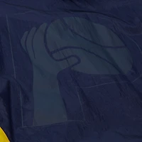 Men's Mitchell & Ness Navy Indiana Pacers Playmaker Full-Zip Hooded Windbreaker Jacket