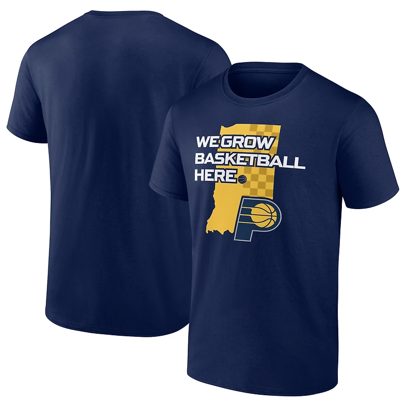 T-shirt bleu marine Indiana Pacers Full Court Press pour homme