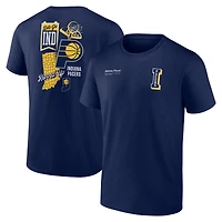 Men's  Navy Indiana Pacers Split Zone T-Shirt