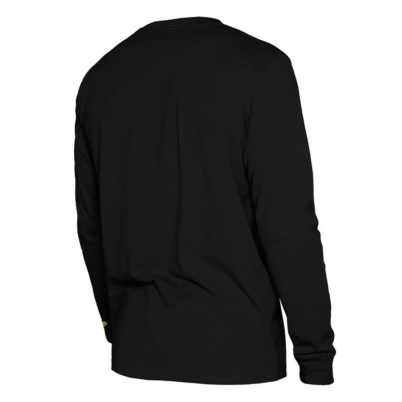 T-shirt à manches longues noir New Era pour homme Indiana Pacers 2024/25 City Edition