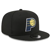 Casquette snapback New Era noire pour homme Indiana Pacers 2026 NBA Draft Crystal 9FIFTY