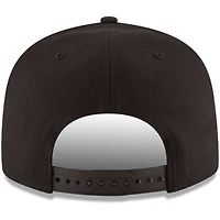 Men's New Era Black Indiana Pacers Black & White Logo 9FIFTY Adjustable Snapback Hat