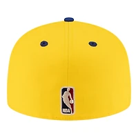 Men's New Era  Gold/Royal Indiana Pacers 80s Throwback 59FIFTY Fitted Hat