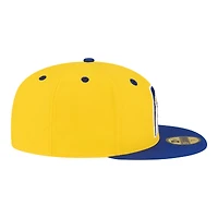 Men's New Era  Gold/Royal Indiana Pacers 80s Throwback 59FIFTY Fitted Hat