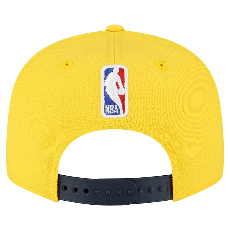 Casquette Snapback 9FIFTY pour homme New Era Gold Indiana Pacers Jersey Hook Statement Edition