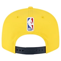 Casquette Snapback 9FIFTY pour homme New Era Gold Indiana Pacers Jersey Hook Statement Edition