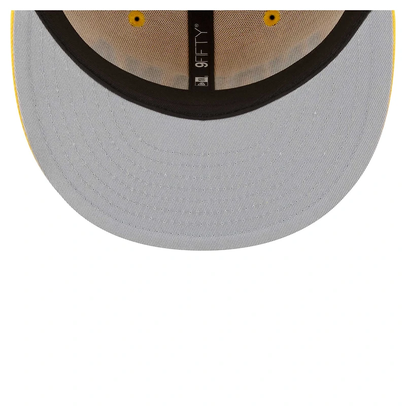 Casquette Snapback 9FIFTY pour homme New Era Gold Indiana Pacers Jersey Hook Statement Edition