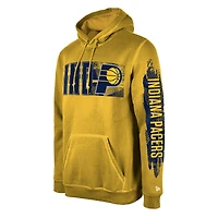 Men's New Era Indiana Pacers Gold Tip-Off Collection Pullover Hoodie