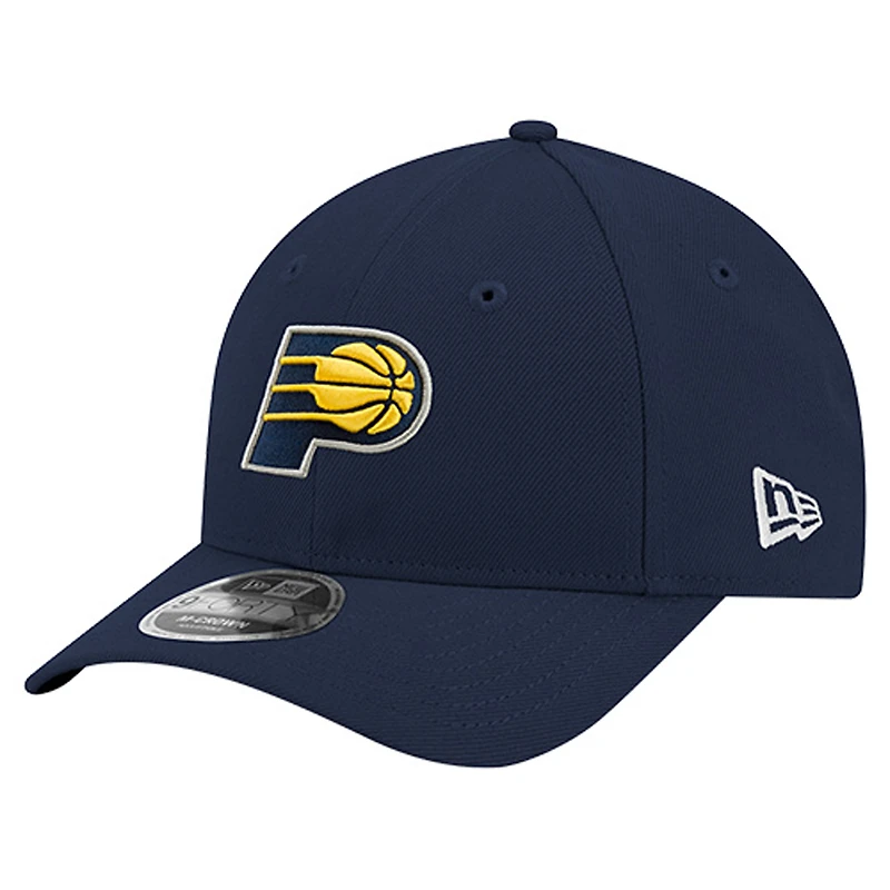 Casquette ajustable New Era bleu marine Indiana Pacers 9FORTY Stock M-Crown pour homme