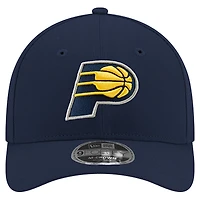 Men's New Era Navy Indiana Pacers 9FORTY Stock M-Crown Adjustable Hat
