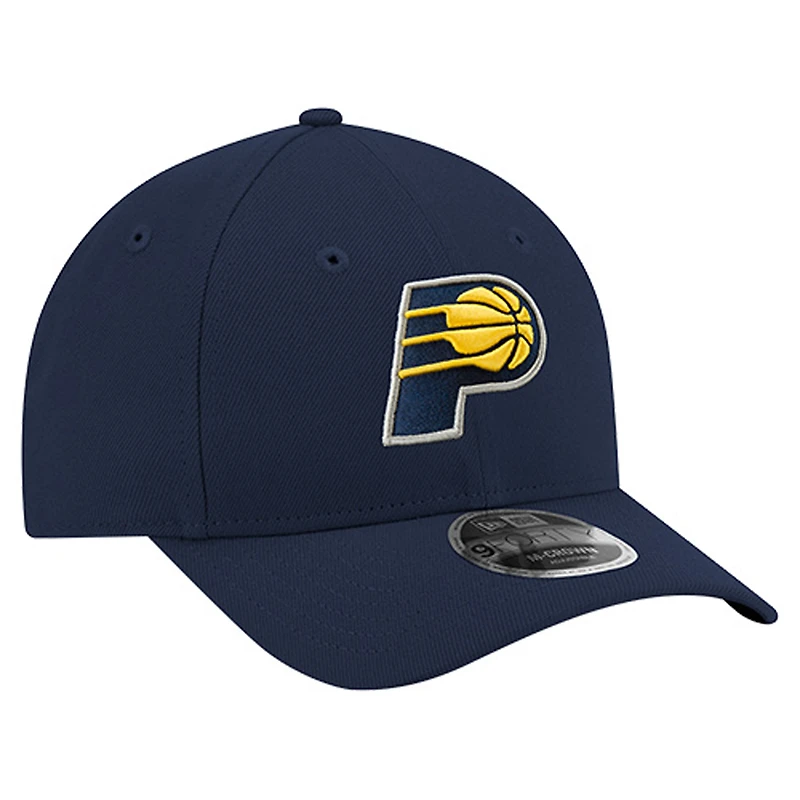 Casquette ajustable New Era bleu marine Indiana Pacers 9FORTY Stock M-Crown pour homme