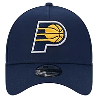Casquette ajustable 9FORTY A-Frame Indiana Pacers New Era pour hommes, bleu marine