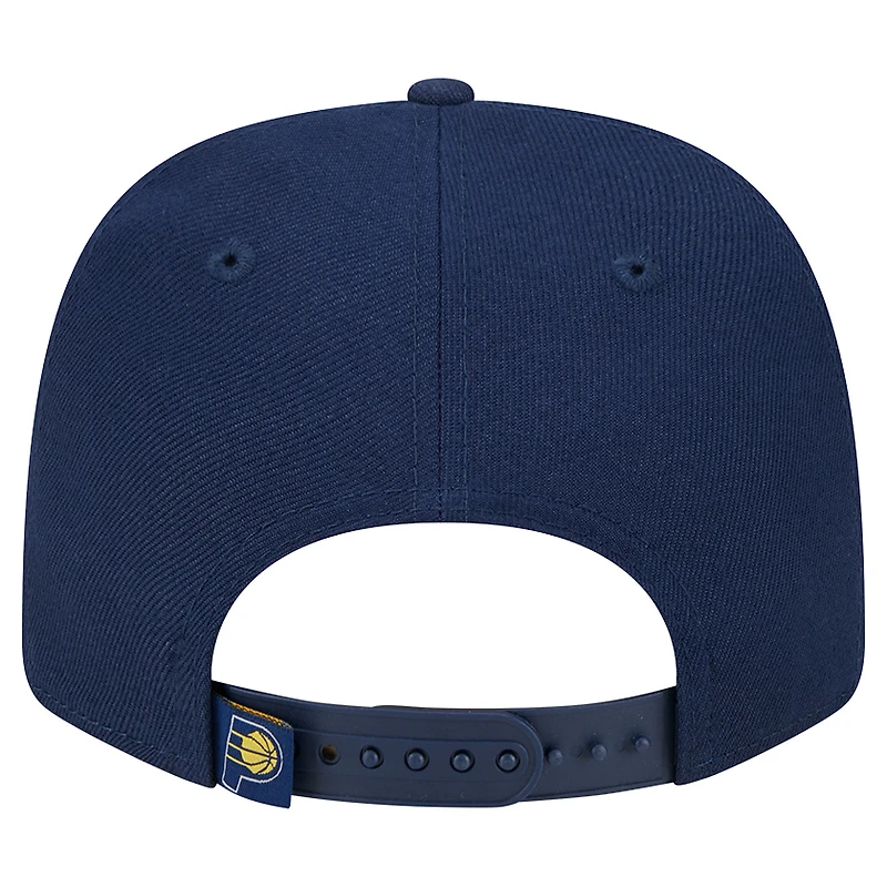 Casquette extensible à bouton-pression New Era bleu marine avec logo Core 9SEVENTY des Indiana Pacers pour homme