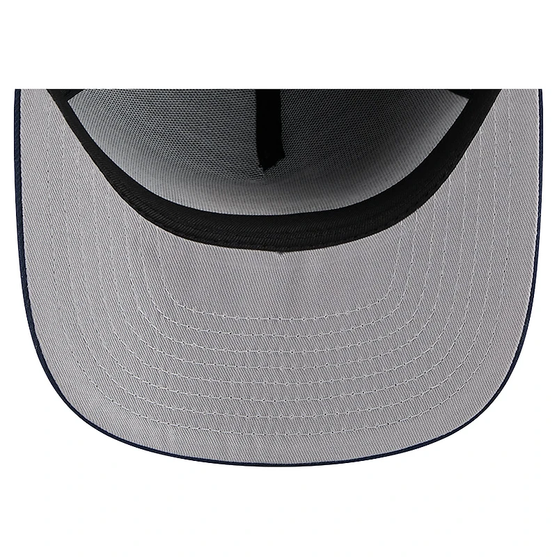 Men's New Era Navy Indiana Pacers Core Logo A-Frame 9FIFTY Snapback Hat
