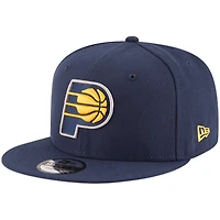 Men's New Era Navy Indiana Pacers Official Team Color 9FIFTY Snapback Hat