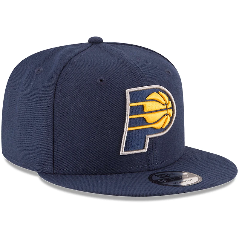 Men's New Era Navy Indiana Pacers Official Team Color 9FIFTY Snapback Hat