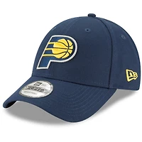 Casquette réglable New Era Indiana Pacers pour homme, couleur officielle de l'équipe The League 9FORTY, bleu marine