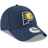 Casquette réglable New Era Indiana Pacers pour homme, couleur officielle de l'équipe The League 9FORTY, bleu marine
