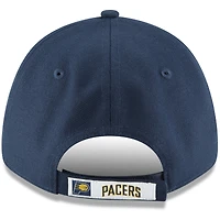 Casquette réglable New Era Indiana Pacers pour homme, couleur officielle de l'équipe The League 9FORTY, bleu marine