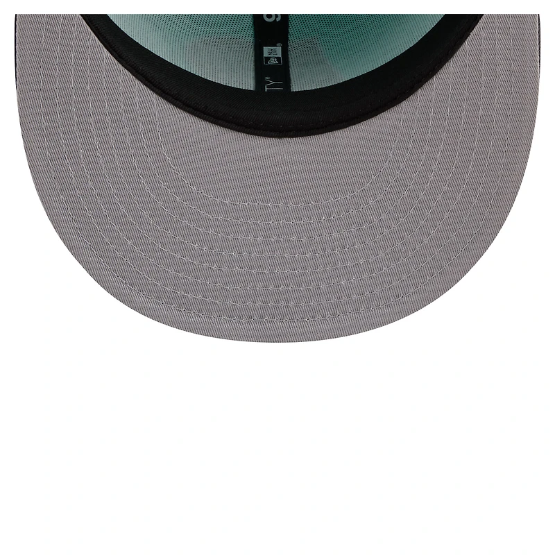Men's New Era Turquoise/Charcoal Indiana Pacers Color Pack Two-Tone 9FIFTY Snapback Hat