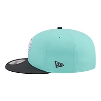 Men's New Era Turquoise/Charcoal Indiana Pacers Color Pack Two-Tone 9FIFTY Snapback Hat