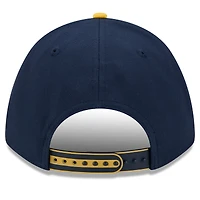 Casquette ajustable New Era blanche/bleu marine Indiana Pacers 2025 NBA Tip Off M-Crown A-Frame 9FORTY pour homme