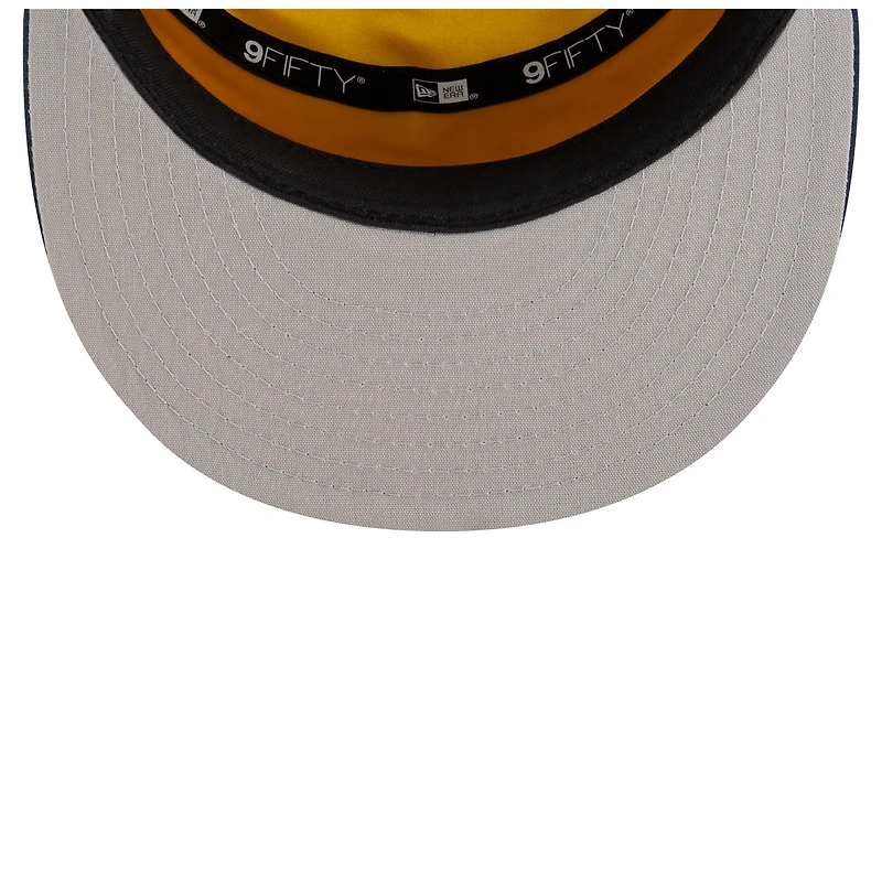 Men's New Era  White/Navy Indiana Pacers 2025 NBA Tip Off Split Panel 9FIFTY Snapback Hat