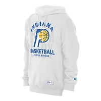 Sweat à capuche polaire New Era blanc Indiana Pacers édition City 2025/26 pour homme