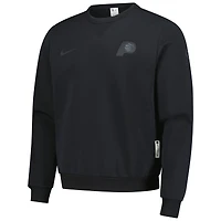 Sweat-shirt Nike noir authentique Indiana Pacers Standard Issue Travel Dri-FIT pour homme