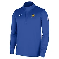 Men's Nike  Blue Indiana Pacers 2025/26 City Edition Remix Authentic Coaches Dri-FIT Half-Zip Top