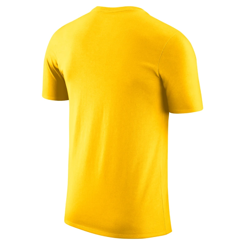 T-shirt de performance d'entraînement sur le terrain Nike Gold Indiana Pacers 2024/25 Legend pour homme
