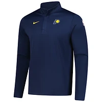 Men's Nike Navy Indiana Pacers 2025/26 Authentic Coaches Quarter-Zip Dri-Fit Top
