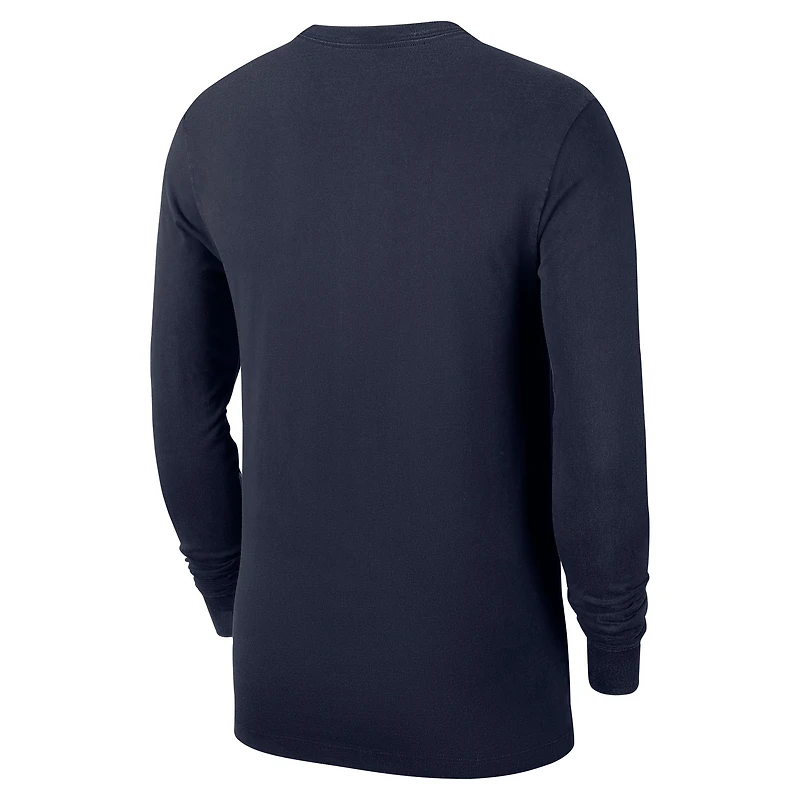 Men's Nike  Navy Indiana Pacers Authentic Long Sleeve Practice T-Shirt