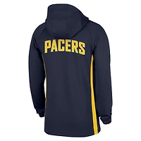 Men's Nike  Navy Indiana Pacers Authentic On Court Zone Quarter-Zip Dri-FIT Hoodie Jacket