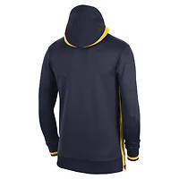 Men's Nike Navy Indiana Pacers Authentic Showtime Performance Full-Zip Hoodie