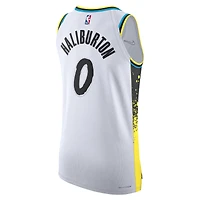 Men's Nike Tyrese Haliburton White Indiana Pacers 2024/25 Authentic Player Jersey - City Edition