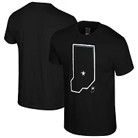 T-shirt noir Stadium Essentials pour homme, motif mono-élément des Indiana Pacers