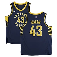 Pascal Siakam Indiana Pacers Autographed Nike Navy Icon Swingman Jersey  