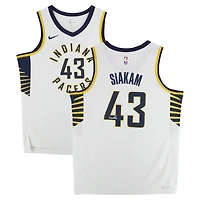 Maillot Nike Swingman blanc dédicacé par Pascal Siakam des Indiana Pacers
