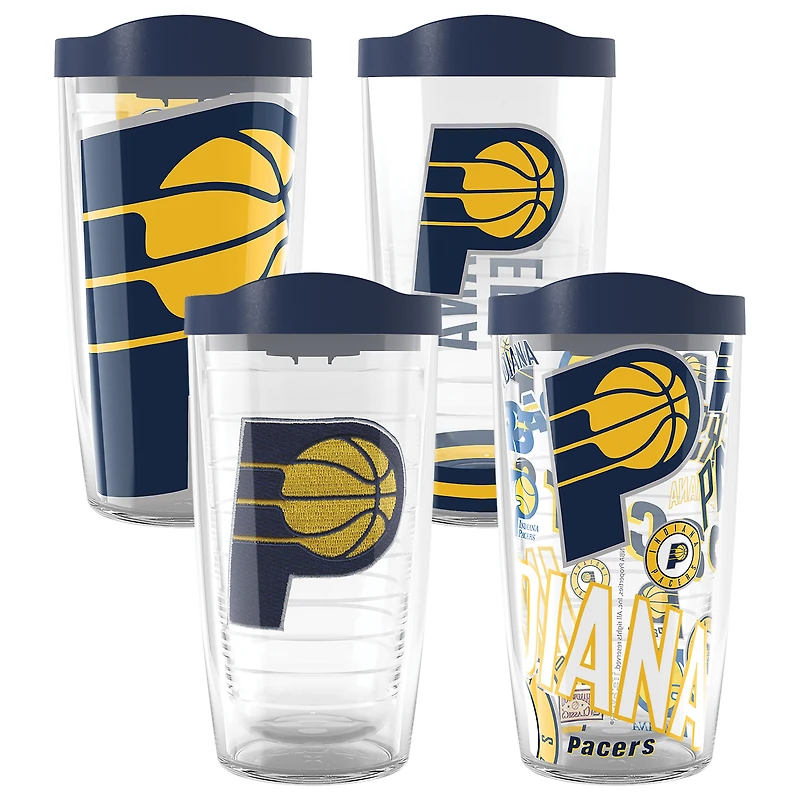 V110871 PACERS 16oz Classique NBA 4 PACK CUPPLA4PK